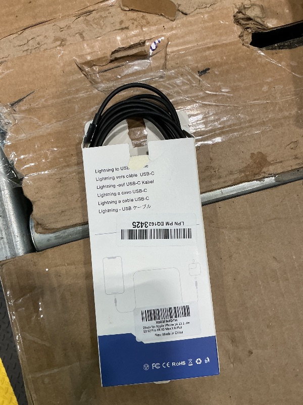 Photo 1 of 2Pack for Apple iPhone 14 13 12 Fast Charger Cable Black 6ft [Apple MFi Certified], USB Type C to Lightning Cable 6 Foot Apple iPhone Charging Cord for Apple iPhone 13 12 Pro XR XS Max X 8 Plus