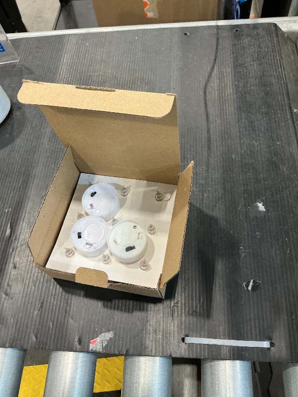 Photo 1 of **MISSING PARTS**
9 OUT OF 12 Pack Timer Flameless Led Tea Lights Candles, Flickering Battery Operated Timer tealights Candles,Built-in 6Hours,6 Hours On and 18 Hours Off in 24 Hours Cycle Automatically in Warm Yellow
