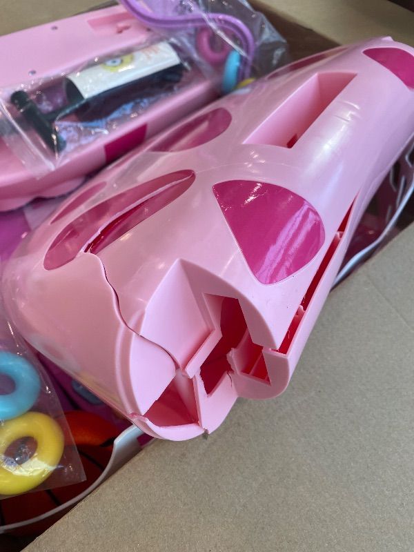 Photo 1 of **MAJOR DAMAGE**
**SEE CLERK NOTES**
Move2Play, Giraffe Basketball Hoop & Soccer Goal Activity Center | 30+ Sounds & Lights | 1, 2, 3+ Year Old Gift & Birthday Present | 6, 12, 18, 24+ Month Toy For Baby, Toddler, Boys, & Girls