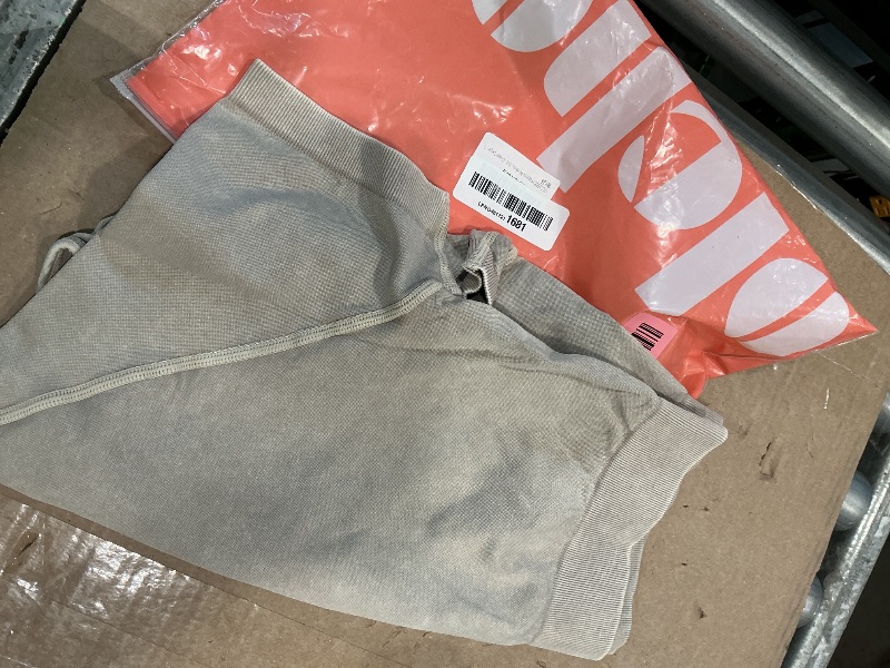 Photo 1 of *PARTIAL SET - See Clerk Notes*
OLCHEE Womens Workout Sets 2 Piece - Seamless Acid Wash Yoga Outfits Leggings Shorts and Crop Top Matching Gym Activewear Athletic Clothing Set - Cream Large