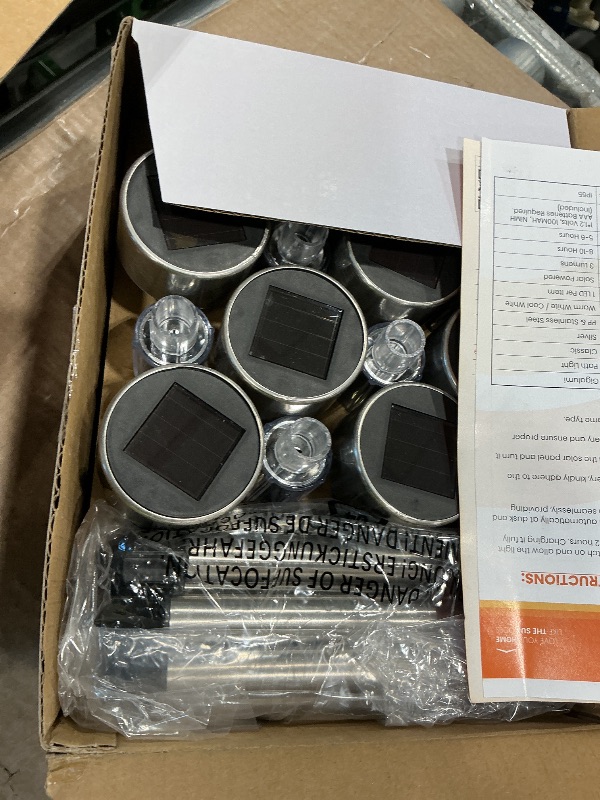 Photo 1 of **MISSING PARTS ONLY** **SOLPEX Hanging Solar Lights Outdoor, 8 Pack Decorative Cracked Glass Ball Light, Solar Powered Waterproof Globe Lighting, Hanging Globe Solar Lights for Garden, Yard, Patio, Lawn, Flower Bed