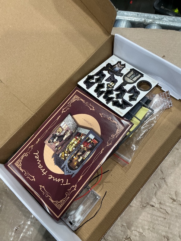 Photo 1 of *USED*
DIY Book Nook Kit - DIY Miniature Dollhouse Booknook Kit with Light, Bookend Bookshelf Decor for Christmas Day, Best Gift for Family, Friends, Magic Train Station