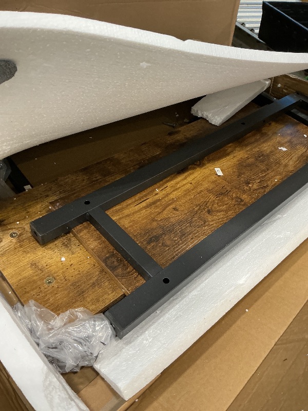 Photo 1 of *PARTIAL SET*
Lufeiya Small L Shaped Desk with Power Outlet Shelves, 40 Inch Reversible Corner Desk for Small Space Home Office, L-Shaped Computer Desk PC Desks with Charging Station, Rustic Brown 
*MISSING PARTS - See Clerk Notes*