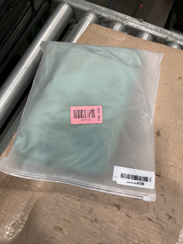 Photo 1 of 1 Piece Body Pillow Cover, 20''x54'' Microfiber Light Green Ruffle Pillowcases, Soft Breathable and Non Shrinking Envelope Long Pillow Cover