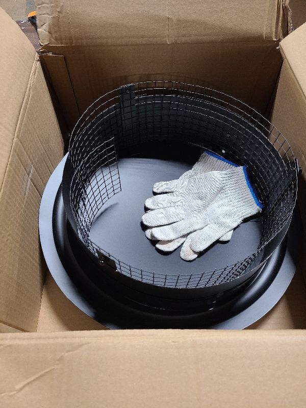 Photo 1 of 12Inch Chimney Cap,6/7/8/10 Inch Adjustable Stainless Steel Chimney Cap,304 Steel Round Rain Cover with Mesh Screen,Universal Cone Top Roof Cap for Wood/Oil Stove Vent,Weatherproof & Easy Installation