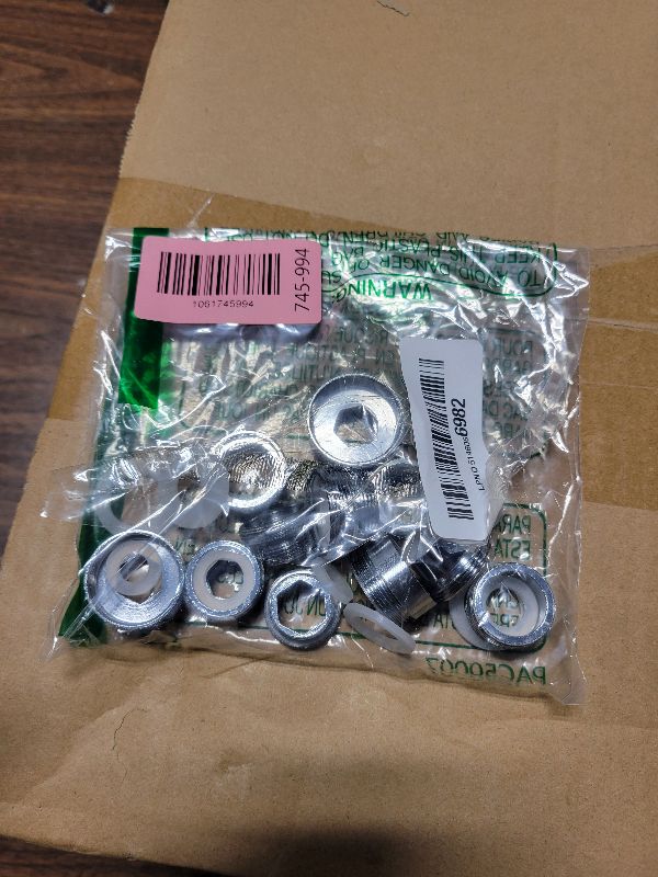 Photo 1 of 12 Pieces Faucet Adapter Kit Kitchen Aerator Male To Female Male Faucet Water Hose Adapter(Faucet Adapter Various Sizes)