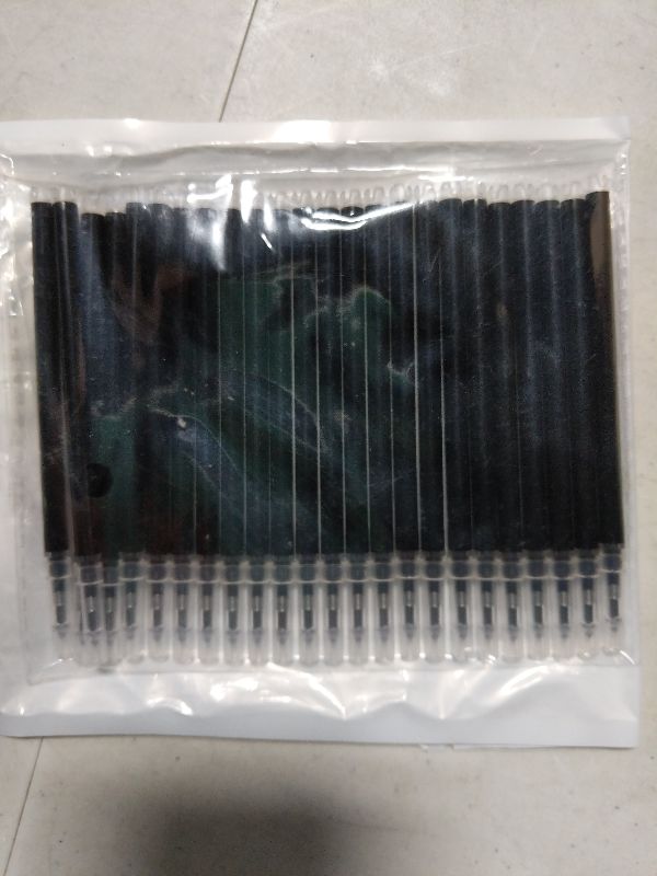 Photo 1 of 0.7 mm Erasable Gel Ink Pen Refills Compatible with Frixion Friction, Smooth Writing Multicolor Retractable Fine Point Pen Refill for School Office Home Art (Black, 24)