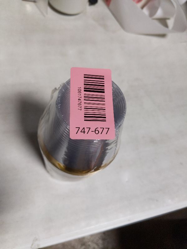 Photo 1 of [200 Pack] 9oz Clear Plastic Cups with Gold Rimmed Sturdy & Food Safe Disposable Wine Glasses Party Wedding Cups Disposable Drinking Cups Plastic Cocktail Glasses for Wine, Juice & Cold Beverages