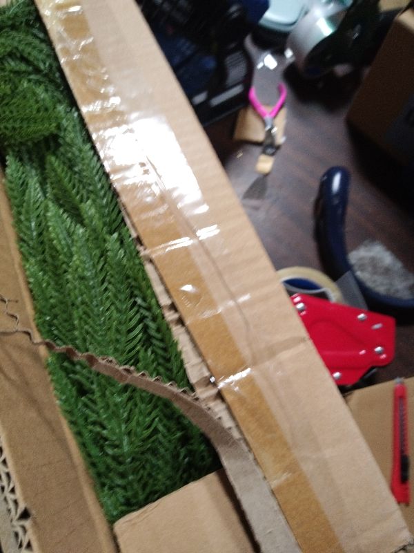 Photo 1 of 12ft Artificial Christmas Garland, Real Touch Norfolk Pine Garland - Pine Garland, Greenery Christmas Garland for Mantle, Table, Fireplace, Indoor, Outdoor Christmas Decorations