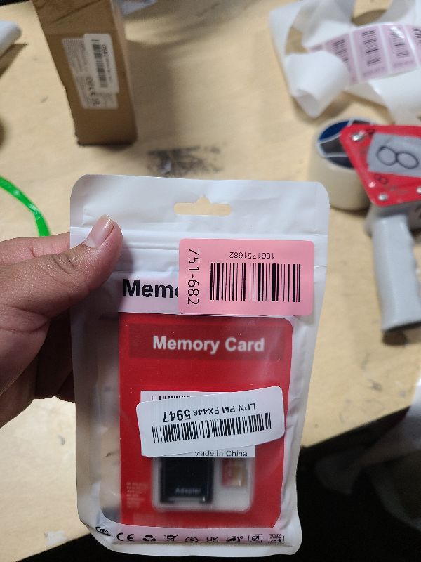 Photo 1 of 2 Pack TF Card 128GB with Adapter, High Speed Memory Card, UHS-I C10 A1 Memory TF Card for Tablet/Mobile Phone/Camera/Car Audio/Game Console (TF162 Red Gold 128GB)