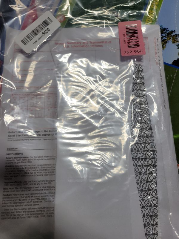 Photo 1 of 1099 NEC Tax Forms 2025 with 25 Lick-and-Seal Envelopes, 4 Part Tax Forms Kit, Compatible with QuickBooks and Accounting Software