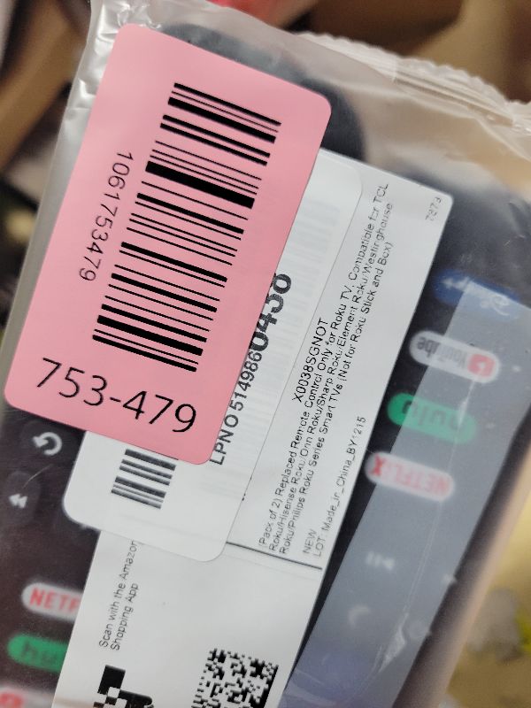 Photo 1 of (Pack of 2) Replacement Remote Control Only for Roku TV, Compatible for TCL Roku/Hisense Roku/Onn Roku/Sharp Roku/Element Roku/Westinghouse Roku/Philips Roku Smart TVs (Not for Roku Stick and Box)