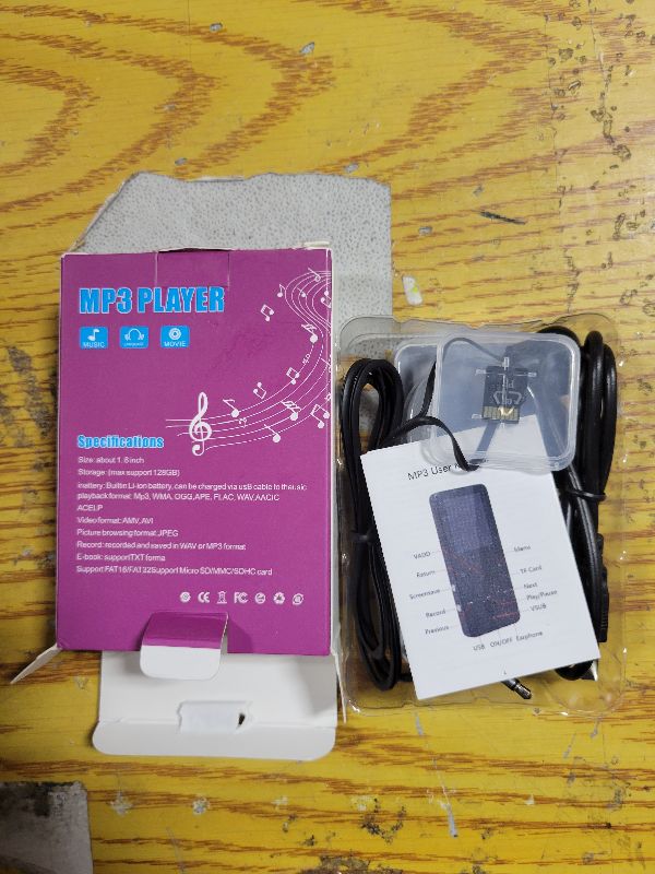 Photo 1 of 144GB MP3 Player with Bluetooth 5.2 Portable Multi-Function Music Player with HD Speaker,FM Radio, Voice Recorder, E-Book Slim Design Metal Shell (Earphones Included)