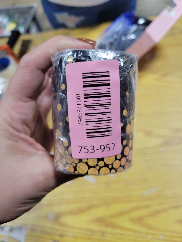 Photo 1 of 2 Rolls Spring Golden Dots Bulletin Board Borders, 65.6 Ft Gold Dots Scalloped Border Trim for Home Office School Classroom Bulletin Board Wall Chalkboard Decor