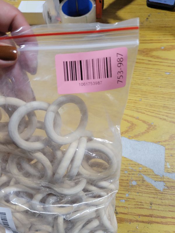 Photo 1 of 100PCS 2 inch Wooden Rings for Crafts Unfinished Wood Rings 50mm Wooden Rings Macrame Rings Solid Natural Wood Rings for DIY Crafts