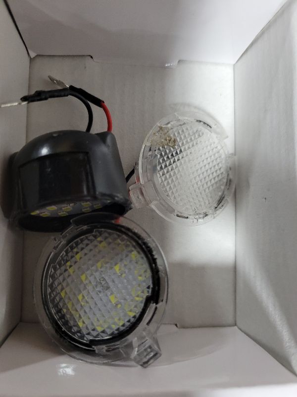 Photo 1 of 2 Pcs LED Side Mirror Puddle Light Compatible with 2009-2014 Ford F150 11-24 Explorer 07-24 Edge Expedition 09-18 Flex, 6500K White Light, Driver and Passenger Side