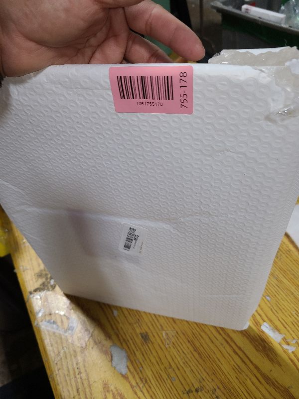 Photo 1 of 12 x 16 Acrylic Picture Frame, Horizontal/Vertical Clear Photo Frame for Wall with Tape, No Drilling Floating Hanging Frameless Picture Frame, Wall Mount Sign Holder 12x16 for Home, School, Office