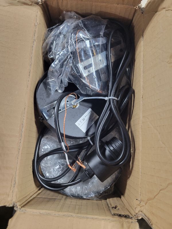 Photo 1 of 2 Pack Pendant Light Kitchen Island Pendant Lighting, Hanging Light with Spiral Cage Frosted Glass Shade, Black Modern Indoor Hanging Lamp