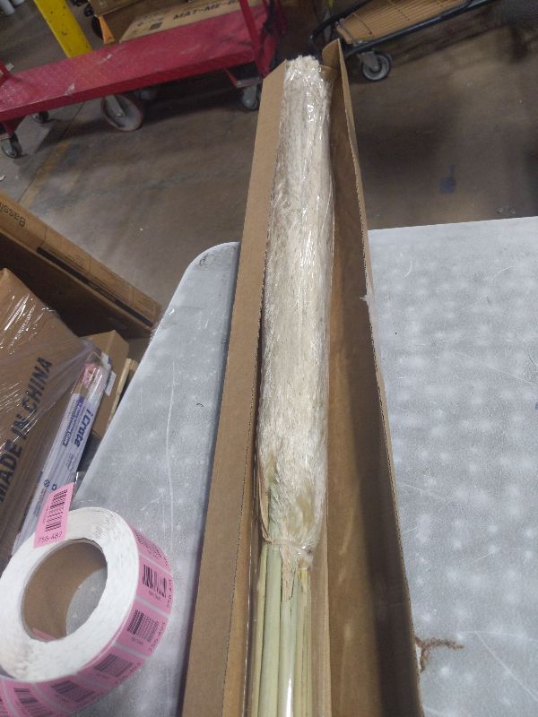 Photo 1 of 15pcs 40''Dried Pampas Grass Decor Tall-Large pompas Grass-Natural Beige Tall Pampas Grass for Floor Vase,Wedding,Party,Farmhouse,Living Room Floor,Boho Home Decor