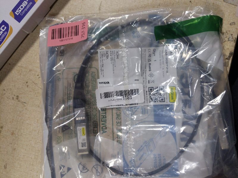 Photo 1 of 10Gtek SFP+ DAC Twinax Cable, Passive, Compatible with Intel XDACBL1M, 1 Meter(3.3ft)