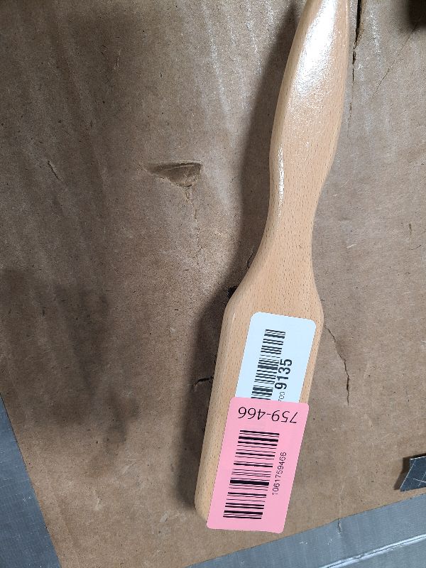 Photo 1 of 100% Boar Bristle Slick-Back Brush | Natural Wooden Styling Tool to Restore Shine & Frizz Control, Smooth Flyaways | Teasing to Add Volume | Perfect for Sleek Ponytails, Buns & Men's Beard Grooming
