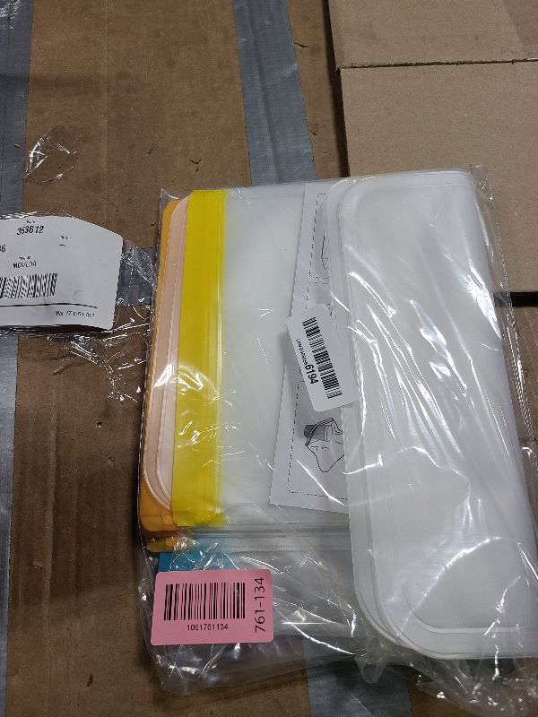 Photo 1 of 10 Pack Dishwasher Safe Reusable Bags, Leakproof Reusable Freezer Bags, BPA Free Food Storage Bags for Lunch Marinate Food Travel - 3 Gallon 3 Snack 4 Sandwich Bags