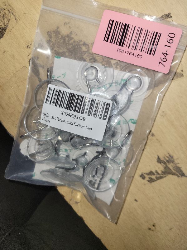 Photo 1 of 16 Pack Small Adhesive Suction Cup Hooks, 1.2 Inch Clear Mini Suckeris Hook for Bathroom, KitchenWall, and Glass Door Window Hanging Signs, Holiday Ornaments, Suncatchers-(Holds 1 lb)