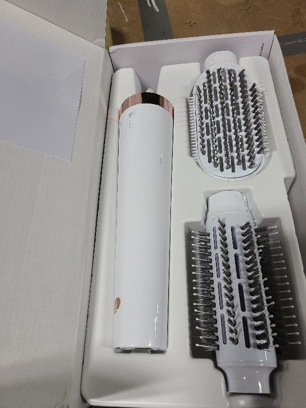 View 2 of "T3 AireBrush Duo Interchangeable Hot Air Blow Dry Brush with Two Attachments Includes 15 Heat and Speed Combinations, T3 IonFlow Technology, Volume Booster Switch, Lock-in Cool Shot"