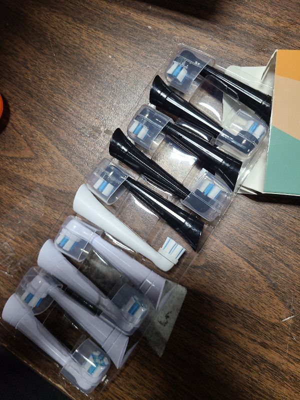 Photo 1 of 10 PCS IO Replacement Heads Compat8ible with Oral b iO 2/3/4/5/6/7/8/9/10 Series Electric Toothbrush, Brush Heads Compatible with Oral B IO for Teeth Cleaning (Black/White)