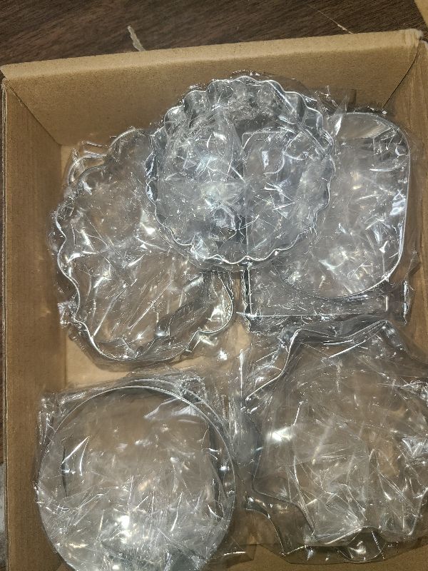 Photo 1 of 10 PCS Plaque Frame Cookie Cutters Set Fondant Tiles Biscuit Cutter Molds for Cookie Fruit Shapes