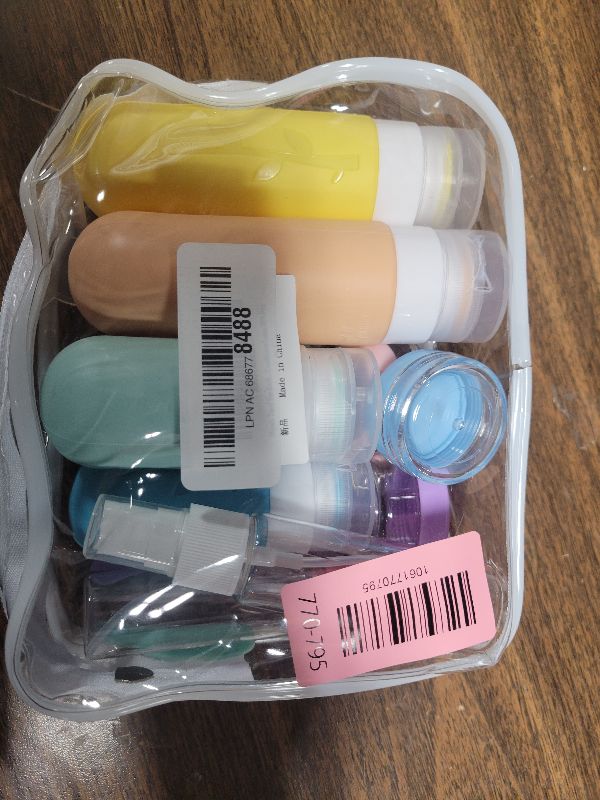 Photo 1 of 18pack Travel Bottles for Toiletries:Silicone TSA Approved-Containers for Toiletries,Leak Proof Refillable Liqus Shampoo And Conditioner Essentials toiletry Bottles