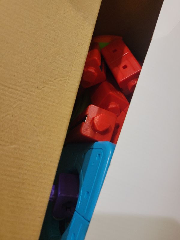 Photo 1 of 141 PCS klick Rail Electric Train Set with Racer 3D Train, Cube Track Car, STEM Educational Toy for Kids (Ages 3-8), Flexible Race Track for Boys & Girls