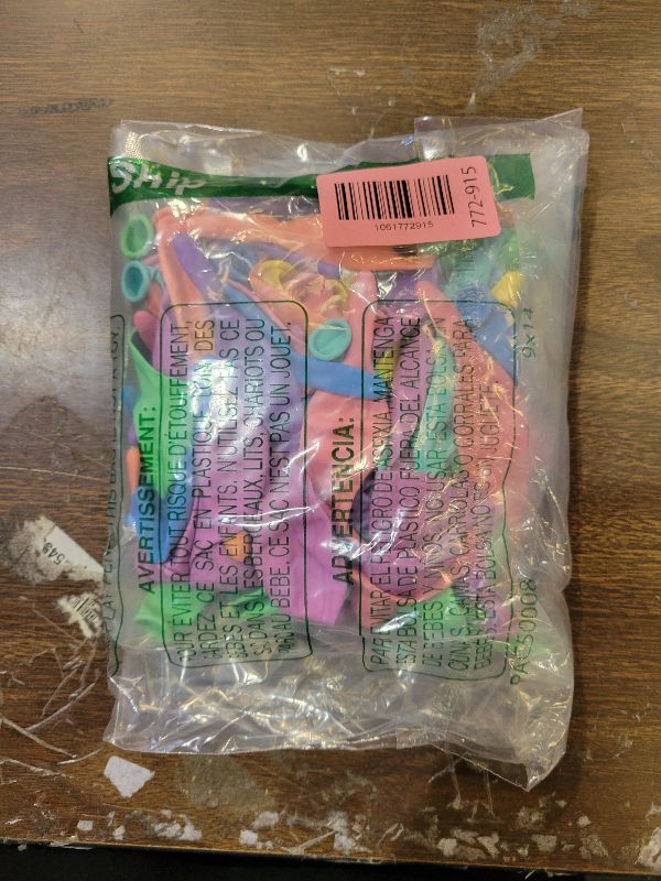 Photo 1 of 100 Pcs Macaron Assorted Color Link Balloons, 6 Inch Rainbow Quick Linking Latex Balloon, Chain Balloons Colorful Latex Balloon with Tails for Birthday Wedding Party Decorations