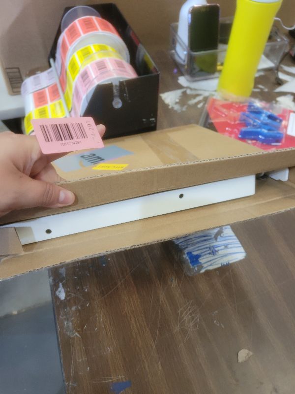 Photo 1 of 2 Pack Heavy Duty Closet Shelf and Rod Brackets,Shelf Brackets Clothes,Closet Shelves Bracket with Rod Shelving Support,with Screws White