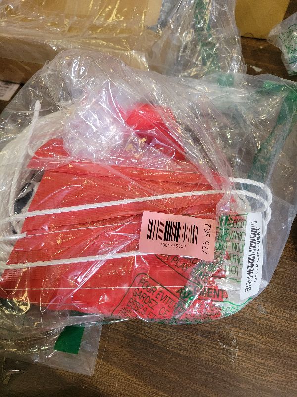 Photo 1 of 105ft Pennant Banner Flags, 7x10 Red 45 Pcs High Visibility Safety Flagging on String, Triangle Pool Flags for Backstroke, Construction Events Party Decoration Parking Marking Outside