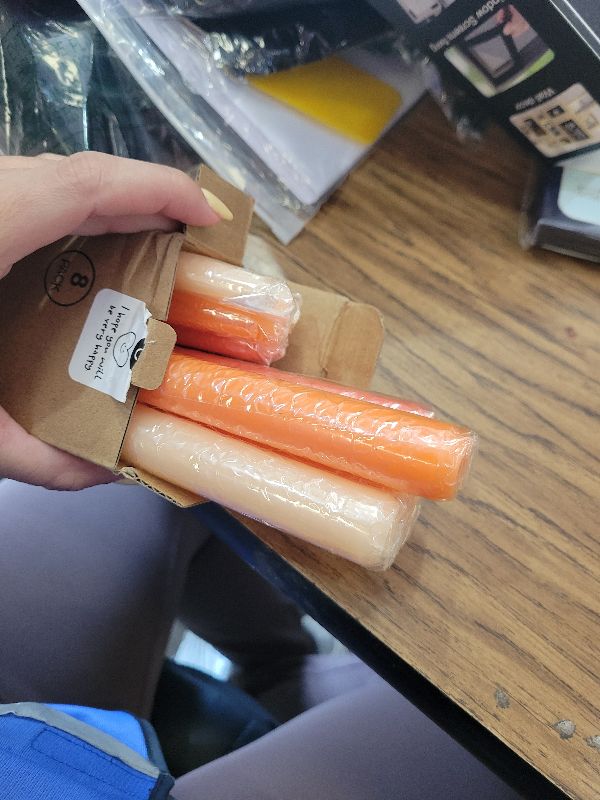 Photo 1 of 12 Inch Gradient Orange Taper Candles for Home Decoration, 8 Pack Long Candlesticks for Dinner Party Holiday Fall Halloween and Harvest