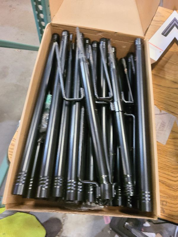 Photo 1 of 10Ft String Light Poles 4 Pack,Light Poles for Outside Lights,Outdoor with Fence Brackets Hanging Lights,Metal Stand Deck Patio Backyard