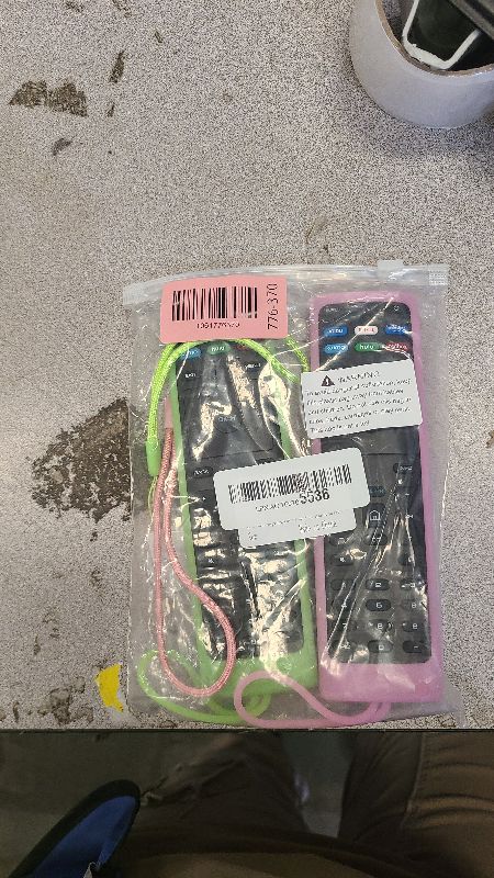 Photo 1 of (Pack of 2) Replacement Remote Control Fit Vizio Smart TV Remote with Anti-Lost Soft Glowing Silicone Cover & Mount Hook, Universal for Vizio All Smart LCD LED HD UHD HDR 4K TVs(Green & Pink)