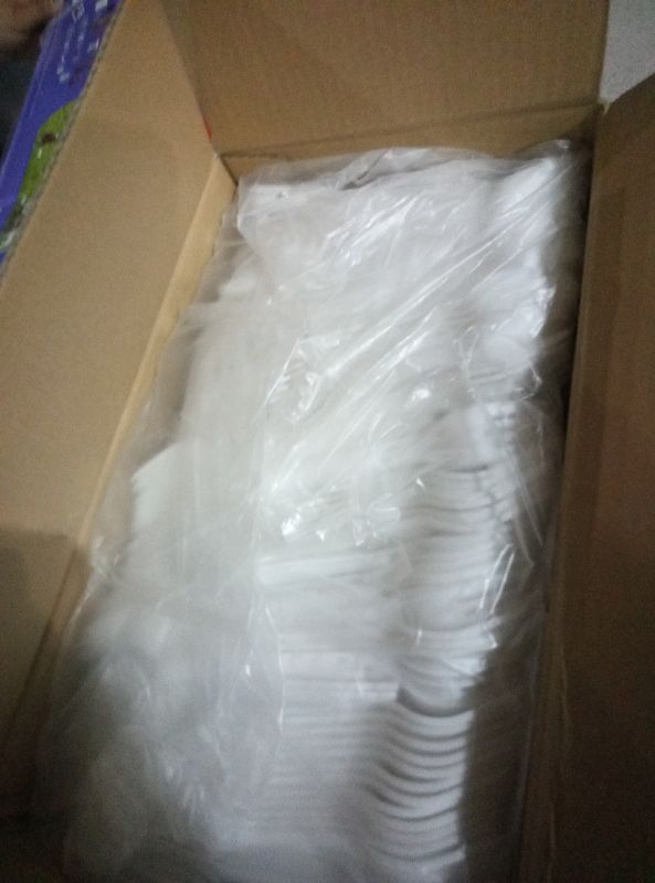 Photo 1 of 1000 Pcs Plastic Utensils Set - 500 Forks And 500 Spoons - Premium Plastic Forks And Spoons - Medium Weight Silverware Set - Bulk Disposable Cutlery