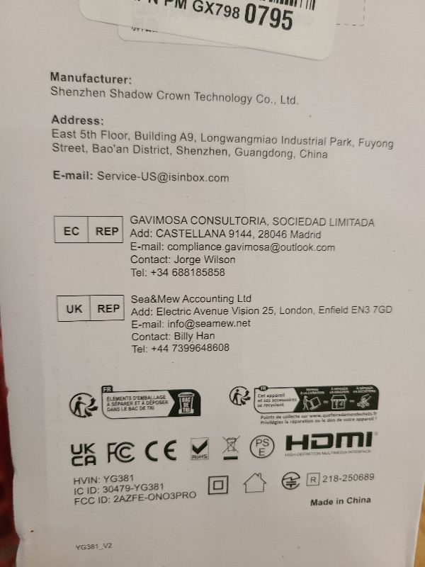 Photo 1 of [2000 ANSI/Auto Focus & Keystone/Built-in APP] 4K Outdoor Projector with Wifi and Bluetooth, Smart Portable Projector with Built in Apps YouTube/PrimeVideo & Dolby, Home Theater Projector with HDR10+