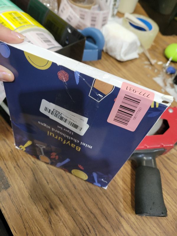 Photo 1 of 12pcs Mini Chalkboard Signs with Stand,Food Labels for Party Buffet, Food Tag/Name Card for Wedding Table, Name Tag Drink Labels Taco/Candy Bar/Bake Sale Food Sign, Catering Supplies Buffet Display