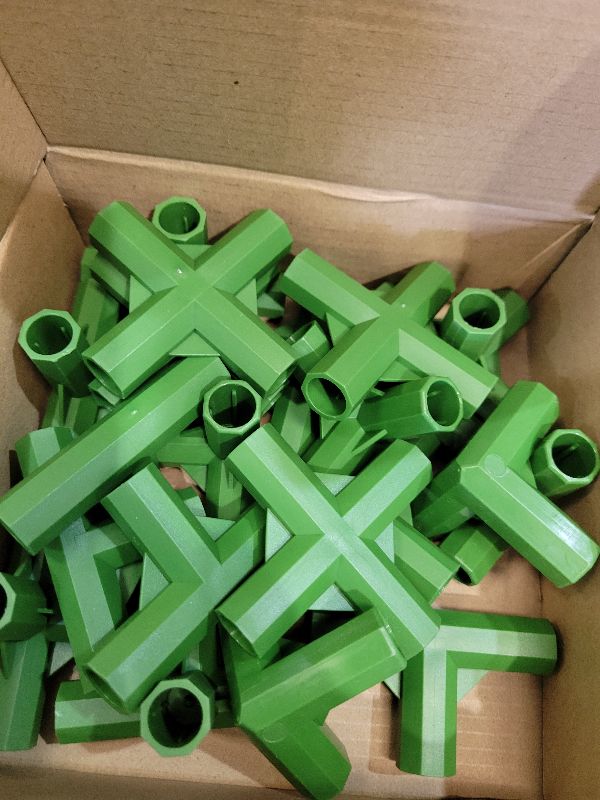 Photo 1 of 20PCS Fitting 0.43 Inch 11mm 4 Types Stable Support Heavy Duty Greenhouse Frame Building Connector Suitable for Grape Trellis Sunscreen Shed Gardening Plant Stakes for Flower and Greenhouse Frames