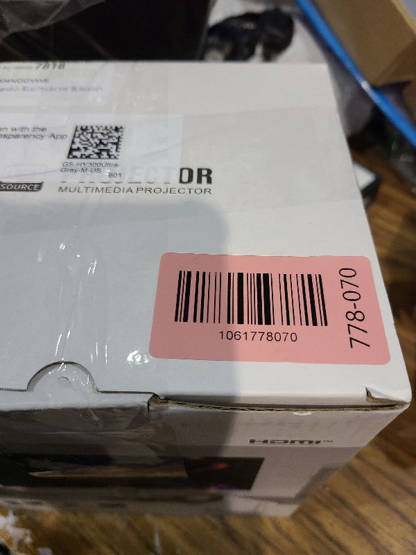 Photo 1 of ?Electric Focus?Magcubic Mini Projector 4K Support, Smart Projector with WiFi 6 and Bluetooth 5.4, 5W Soundbase Speaker, 180° Rotation, Portable Proyector for Home Theater