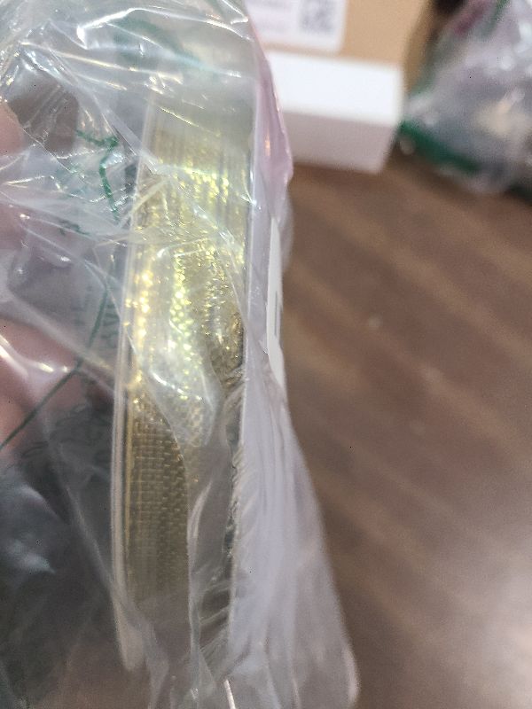 Photo 1 of 2 Rolls 50 yards Metallic Gold Glitter Ribbons, 5/8 Inch Sparkly Fabric Width Ribbon for Gift Wrapping, crafts, Holiday Wedding Birthday Party Decoration Floral DIY work, (25yards gold ribbon, 2 pack)