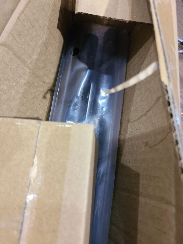 Photo 1 of 2 Pack Industrial Curtain Rods for Windows 28 to 48 Inches, Blackout Wrap Around Curtain Rod, for Indoor and Outdoor, 5/8 Inch Diameter, 33 to 45 Inches, Black