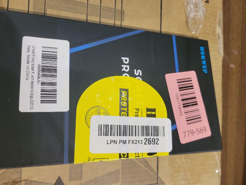 Photo 1 of (2 Pack) Privacy Screen Protector for Motorola Edge 2025, 9H Tempered Glass Protector Case Friendly Anti Spy Bubble Free Scratch Resistant Easy Installation, Compatible with Motorola Edge 2025 5G