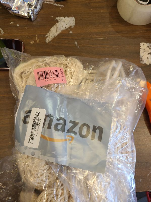 Photo 1 of 2 Pack Stuffed Animal Storage Net for Kids, Bedside Toy Organizer Net - Neatly Store Your Stuffed Animals, Cotton Bedside Stuffed Animal Storage Net with Tether, Stretches up to 35 Inches, Beige