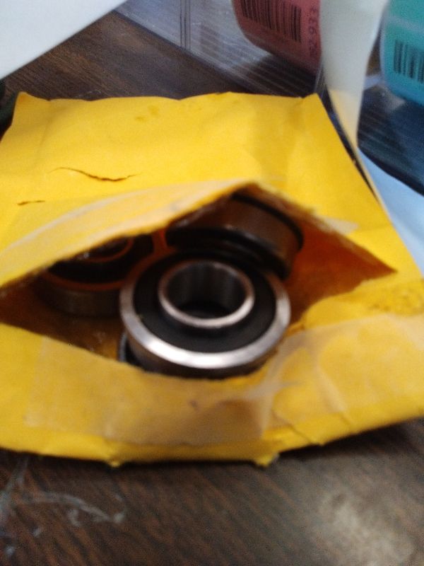 Photo 1 of (4 Pack) GICOOL 5/8" Bore Flanged Deep Groove Ball Bearing, 16mm ID x 35mm OD x 13mm W Sealed 9Cr18 Steel Bearing for Wheelbarrow, Lawn Mower, Garden Cart, Hand Truck Tire and Wheel Parts Replacements