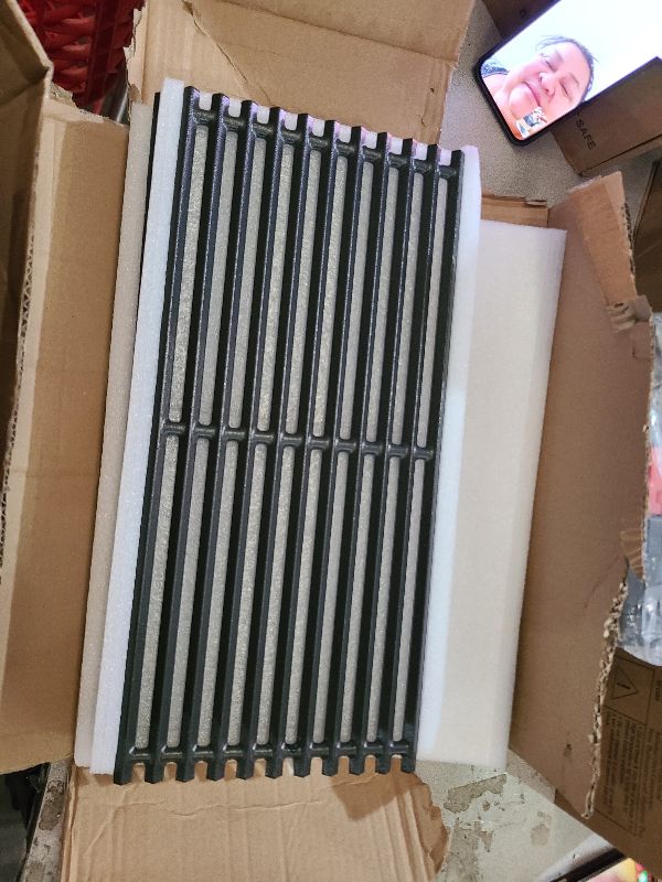 Photo 1 of 17" Cast Iron Grill Grates for Charbroil Commercial & Signature Tru-Infrared 3-Burner Grills, Replacement Cooking Grates for 463355220, 463242516, 463243016, 463346017, 466242616, G466-0025-W1A
