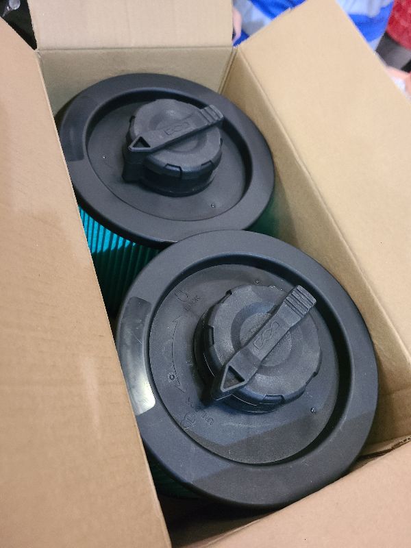 Photo 1 of 2-Pack DXVC6914 HEPA Filter Compatible – Fit for 6-16 Gallon Wet/Dry Vacs – Replaces DXV06P, DXV09P, DXV10P, DXV10PL, DXV10SA, DXV12P, DXV14P, DXV16P